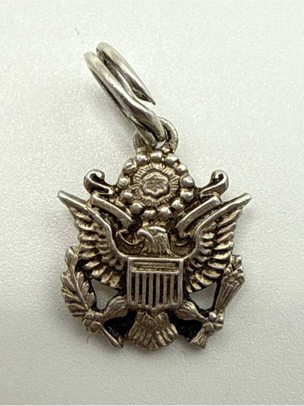 Sterling Silver USA Presidential Seal Great Seal Eagle Bracelet Charm VTG